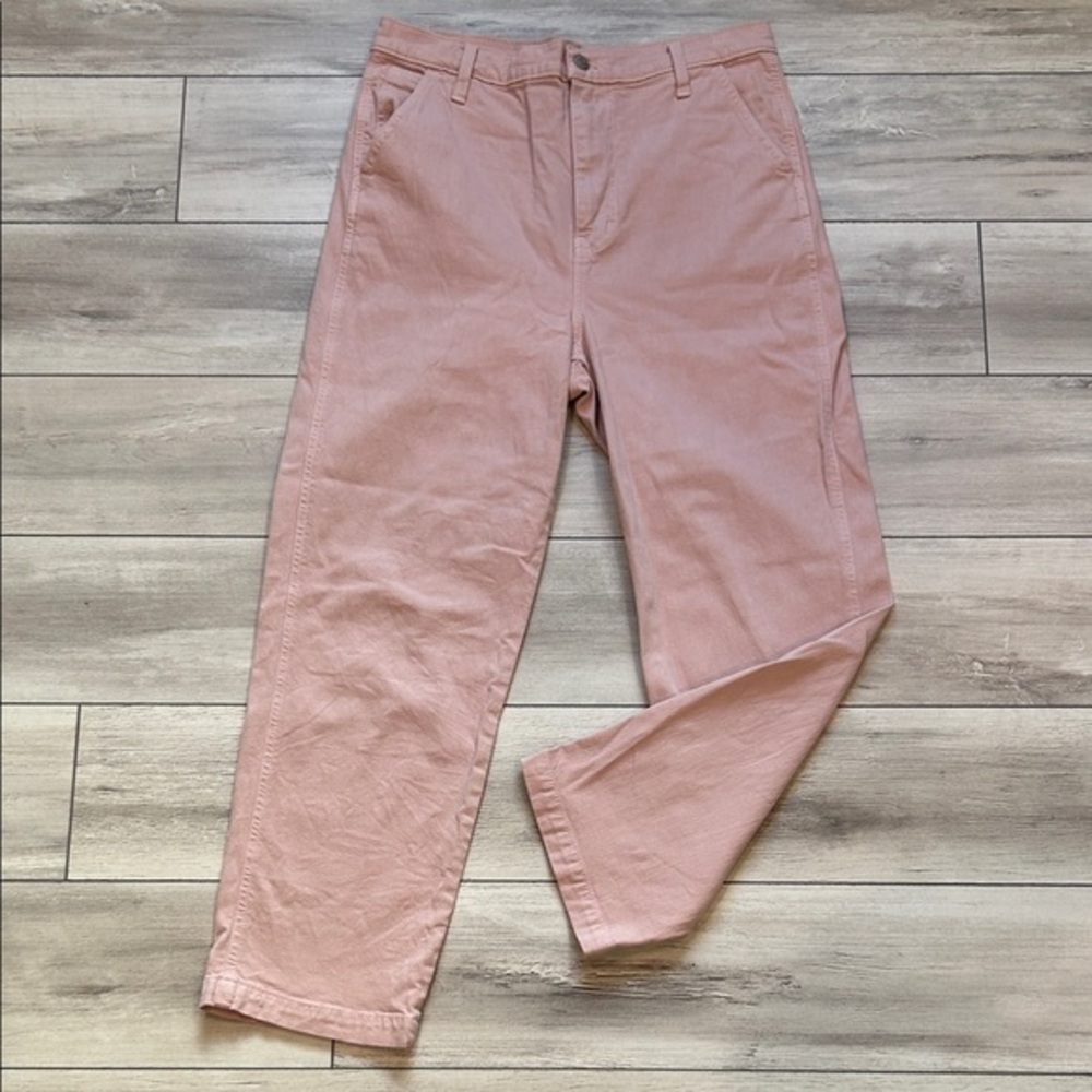 Madewell blush pink high rise crop jeans size 29